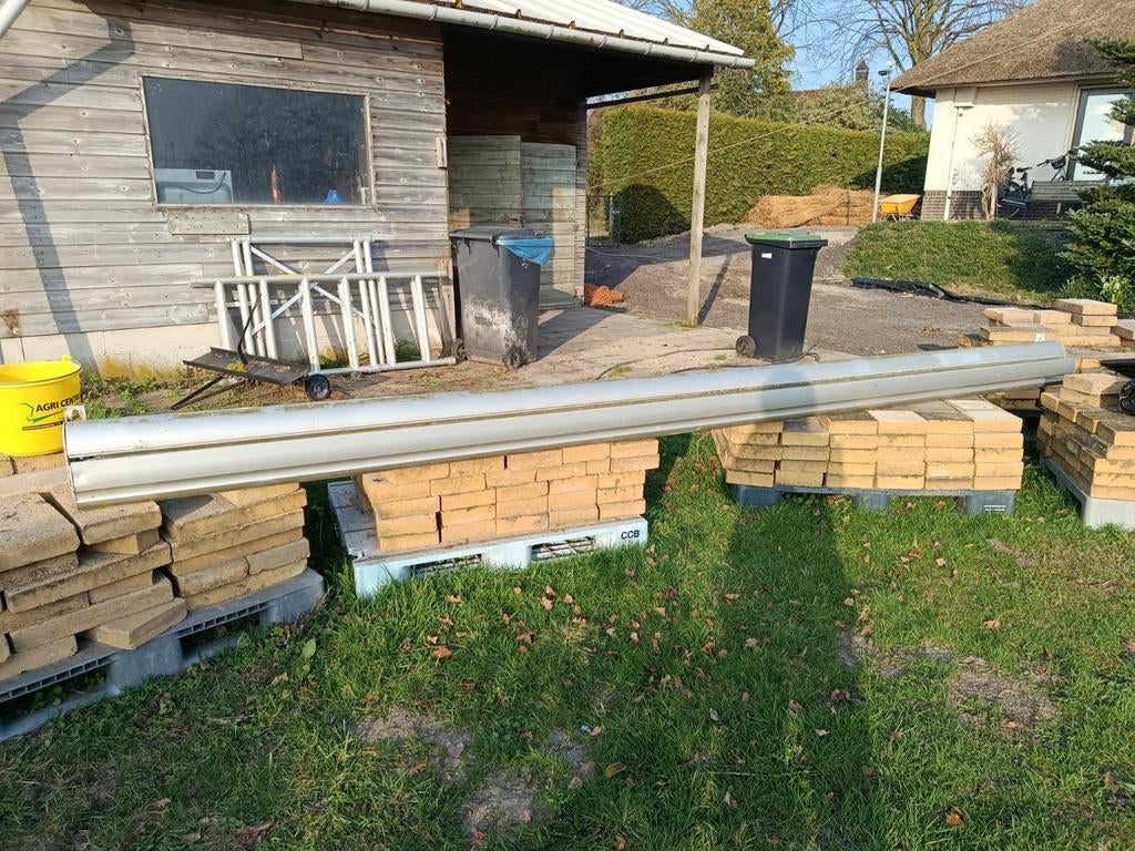 Zonnescherm 4,50 mtr breed elektrisch, Tuin en Terras, Zonneschermen, Ophalen of Verzenden