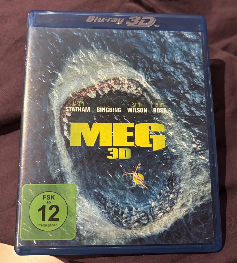 Meg 3D (2018) 3D blu ray, Cd's en Dvd's, Ophalen of Verzenden, Zo goed als nieuw