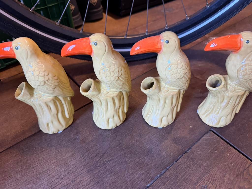 Vogel vaasjes, Huis en Inrichting, Ophalen, Overige kleuren, Nieuw, Glas