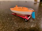 Majorette Trailer met zeil Boot 338 - zeldzaam, Ophalen of Verzenden, Gebruikt