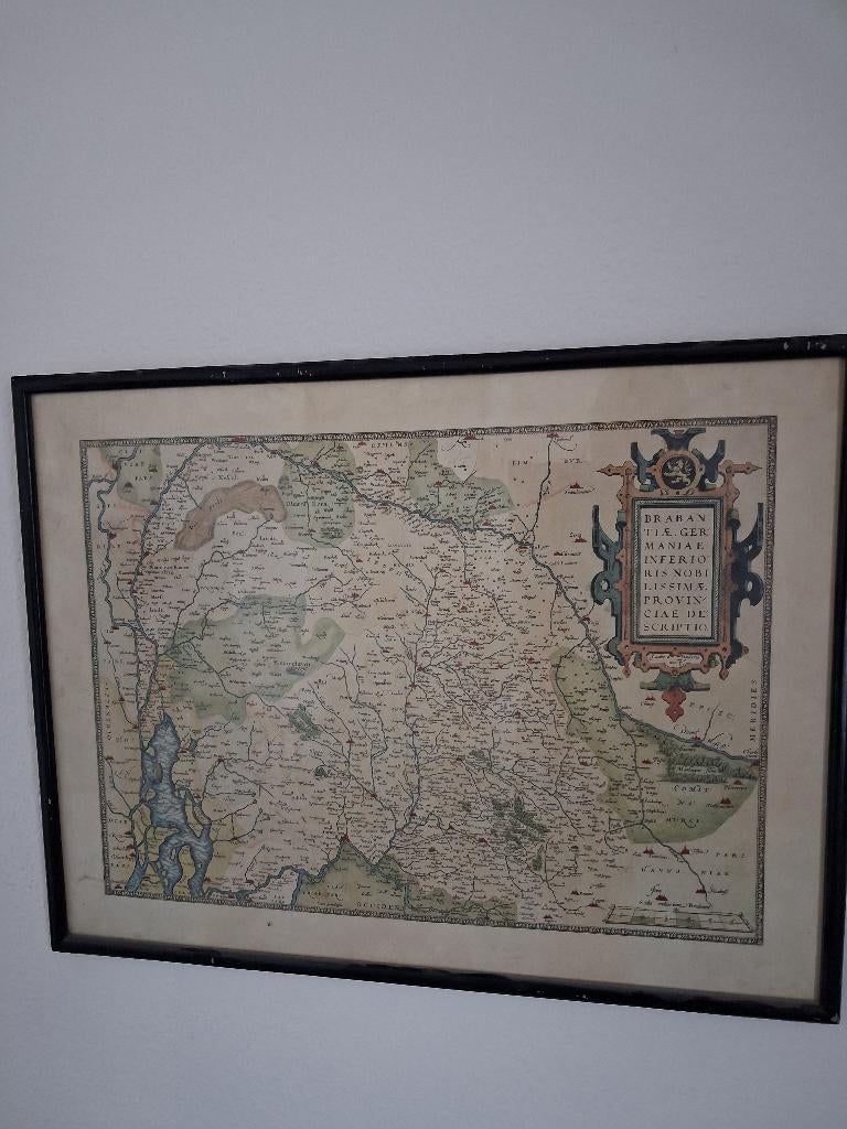 Historische kaart van de regio Brabant, Boeken, Ophalen, Voor 1800, Abraham Ortelius, Nederland