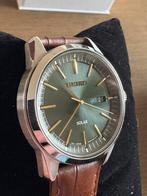 Seiko Solar horloge in nieuwstaat, Ophalen of Verzenden, Zo goed als nieuw, Leer, Seiko