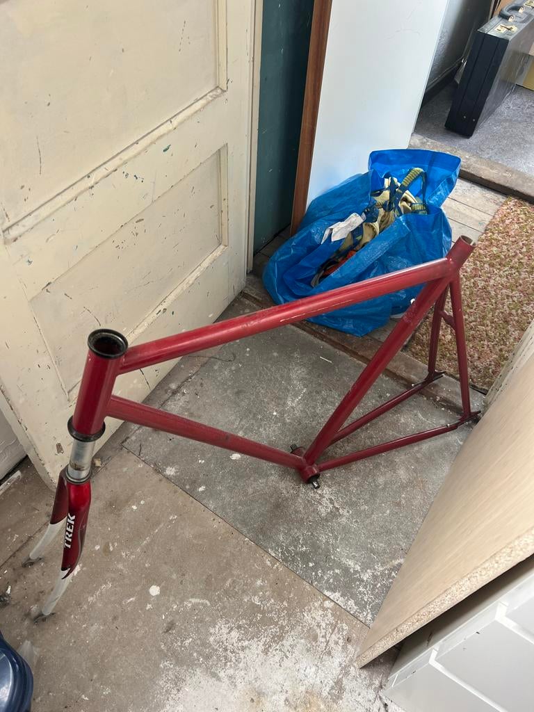 Racefiets frame met voorvork, Fietsen en Brommers, Fietsonderdelen, Ophalen of Verzenden, Gebruikt, Racefiets, Frame