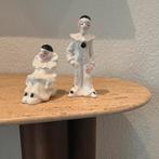 Vintage pierrot clown beelden - staand en zittend set, Ophalen of Verzenden, Zo goed als nieuw, Mens