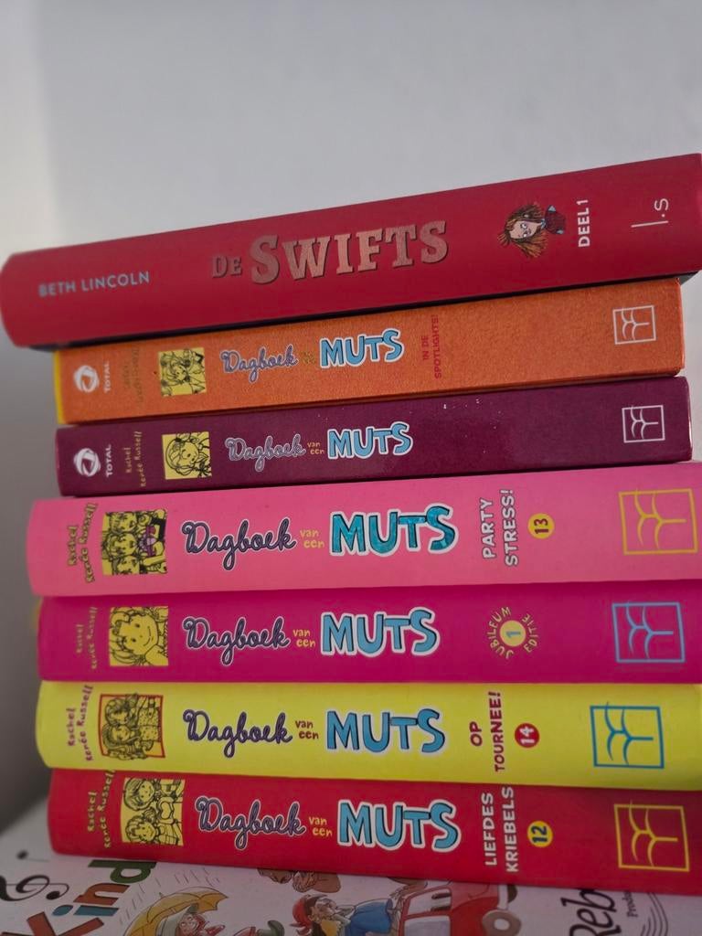 Grote collectie kinderboeken: Dagboek van een Muts, etc., Ophalen of Verzenden, Gelezen, Fictie algemeen