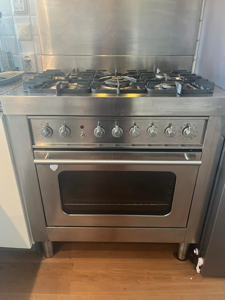 Gasfornuis 5-pits Solitaire 60x90, Ophalen, Gebruikt, 60 cm of meer, Gas