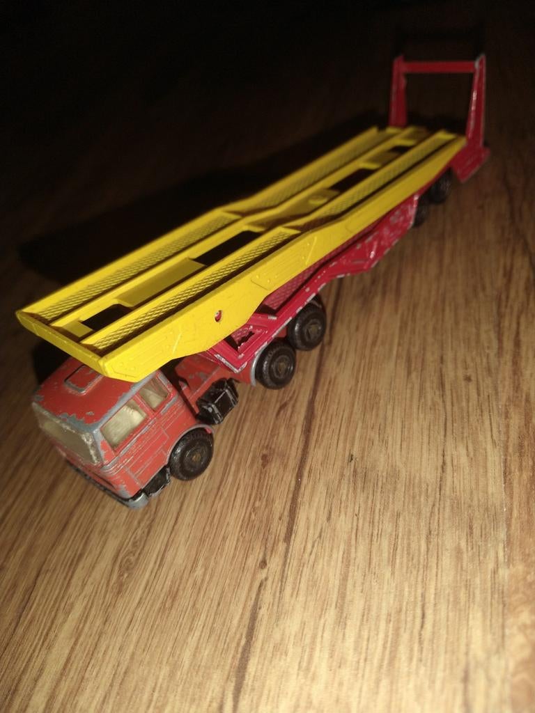 vintage Mercedes Majorette Saviem J autotransporter, Ophalen of Verzenden, Auto, Majorette