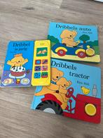 Drie Dribbel geluidsboekjes: Dribbels auto, tractor & is jar, Boeken, Kinderboeken | Baby's en Peuters, Ophalen, Gelezen, 1 tot 2 jaar