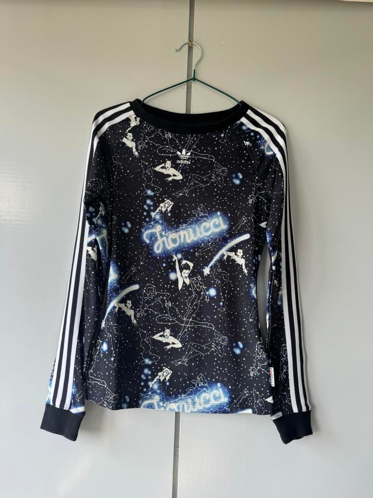 Adidas x Fiorucci top met lange mouwen, maat S, Verzenden, Zwart, Zo goed als nieuw, Lange mouw