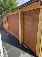 3 rolluiken elektrische, Doe-het-zelf en Verbouw, Rolluiken, Ophalen, Gebruikt, Bruin, 200 cm of meer