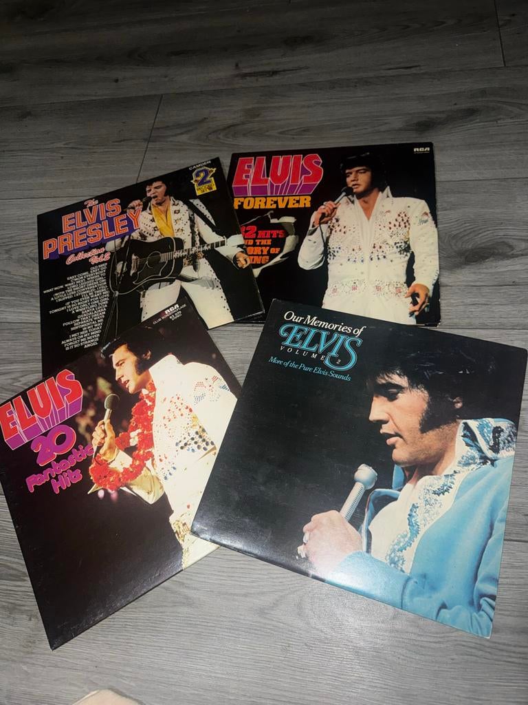 Elvis Presley LP Collectie - 4 Vinylplaten, Gebruikt, Ophalen of Verzenden, 12 inch, Dubbel-LP