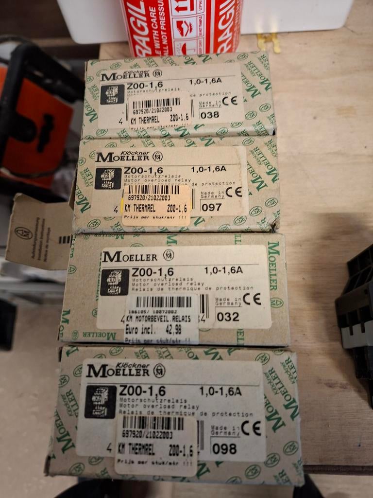 Eaton Moeller Z00-1,6 thermische motorbeveiliging relais, Overige typen, Nieuw, Ophalen of Verzenden, Eaton