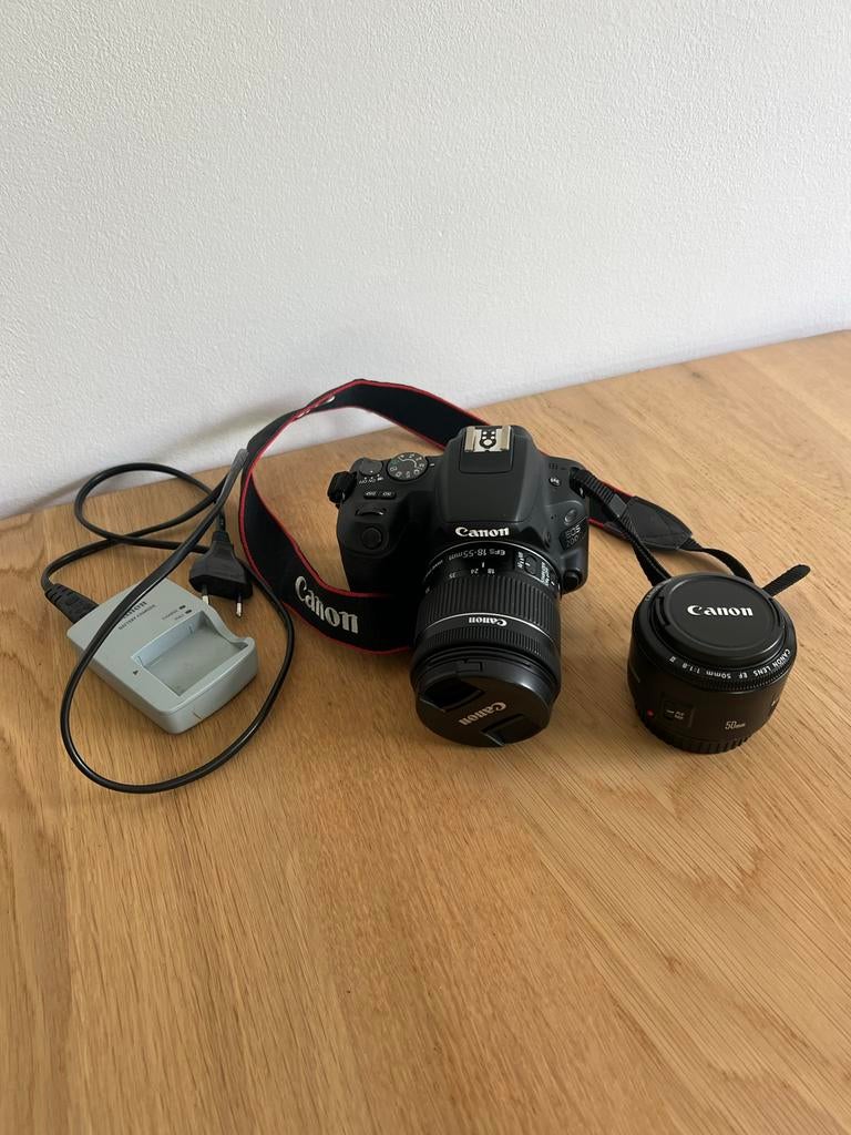 Canon EOS 200D + 50mm 1.8 prime lens, Audio, Tv en Foto, Fotocamera's Digitaal, Ophalen, Gebruikt, Spiegelreflex, Canon