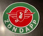 ZUNDAPP   - sticker voor benzinepomp  of olievat  2 takt, Ophalen of Verzenden, Nieuw, Auto's