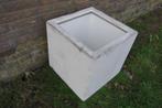 Polyester bloembak plantenbak 50x50x50 | wit, Ophalen, Kunststof, Gebruikt, Minder dan 60 cm