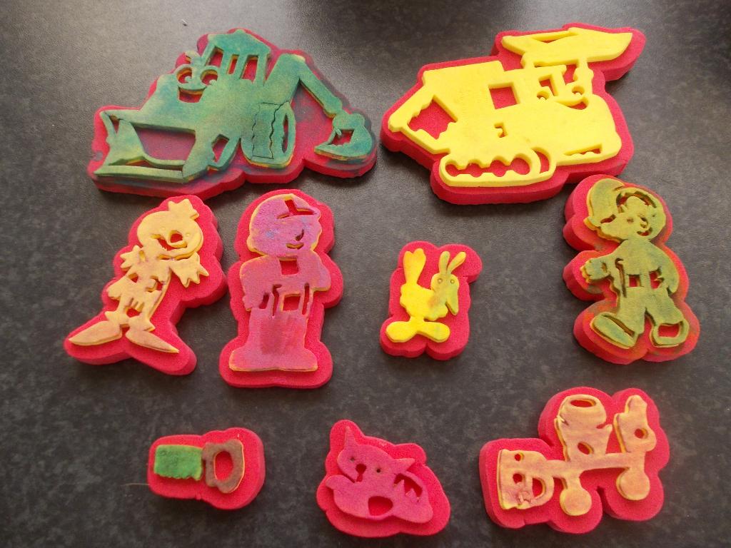 Kleurstempels van Bob de Bouwer., Kinderen en Baby's, Speelgoed | Educatief en Creatief, Ophalen, Gebruikt, Knutselen