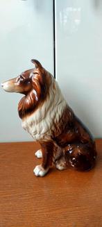 Vintage Groot zittende Collie Lassie beeld hond 25 cm hoog, Ophalen of Verzenden, Zo goed als nieuw, Dier