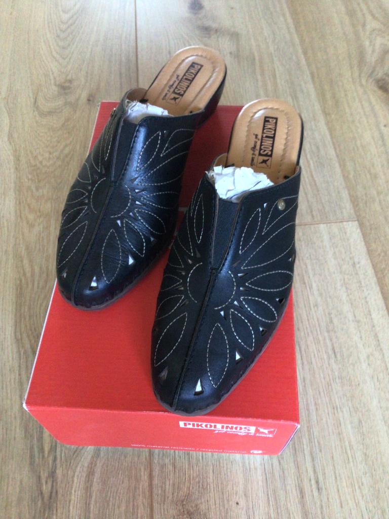 Muiltjes van het hippe Spaanse merk Pikolinos mt 40, Zwart, Nieuw, Pikolinos, Sandalen of Muiltjes