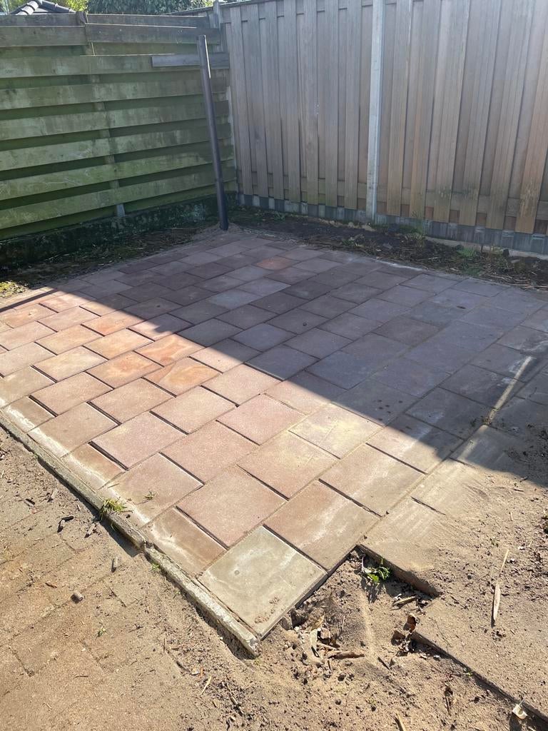 Gratis stoeptegels, Tuin en Terras, Ophalen, Beton, Terrastegels