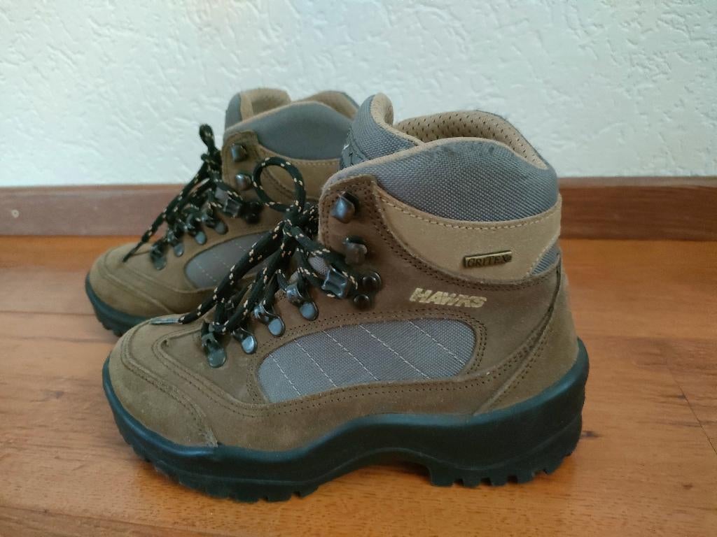 HAWKS kind bergschoenen/ wandelschoenen maat 36 taupe/grijs, Jongen of Meisje, Schoenen, Ophalen of Verzenden, Zo goed als nieuw
