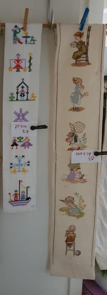 Diverse schellekoorden schellekoord geborduurd, Hobby en Vrije tijd, Borduren en Borduurmachines, Overige typen, Ophalen of Verzenden