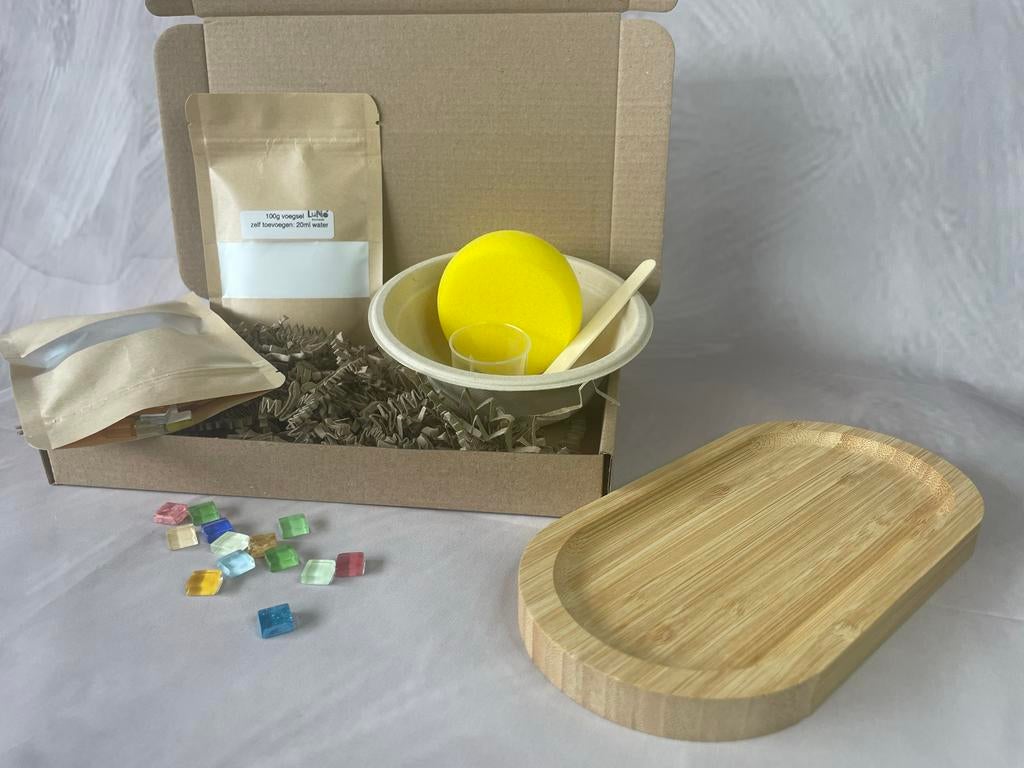 Kleine borrelplankje diy pakket mozaiek, Hobby en Vrije tijd, Knutselen, Nieuw, Meerkleurig, Knutselset, Hout