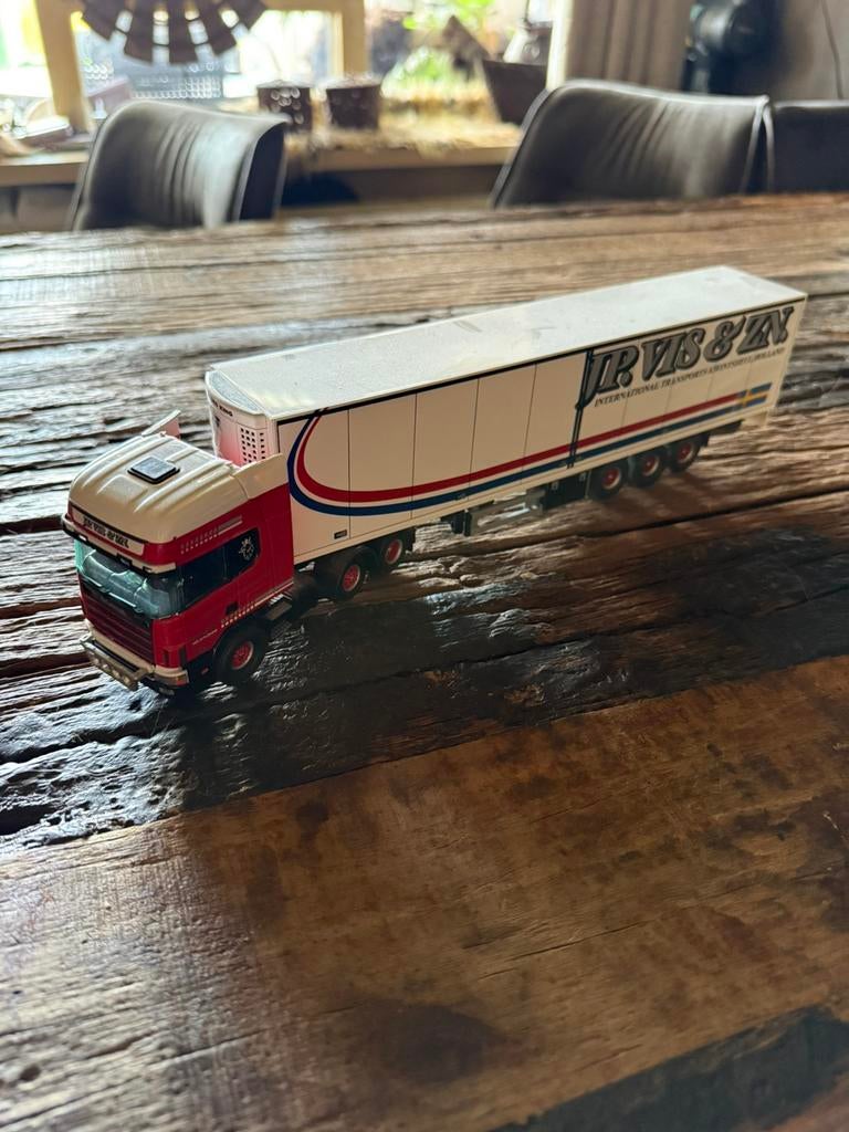 Tekno trucks 1:50, Hobby en Vrije tijd, Modelauto's | 1:50, Ophalen of Verzenden, Zo goed als nieuw, Bus of Vrachtwagen, Tekno