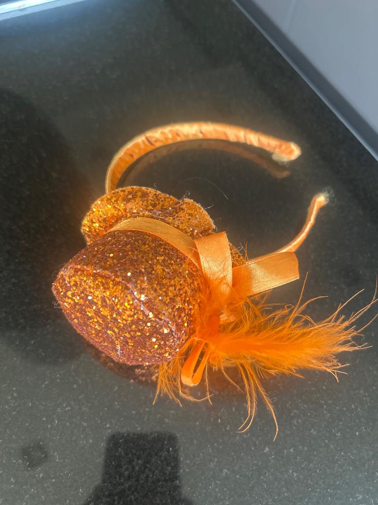 Oranje haarband, Ophalen of Verzenden, Zo goed als nieuw, Oranje of Koningsdag