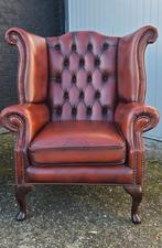 Chesterfield oorfauteuil van Springvale in cognac kleur, Huis en Inrichting, Fauteuils, Ophalen, Chesterfield, springvale, engelse fauteuil, cognac