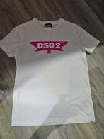 Dsquared2 T-shirt wit met roze print - Maat 12Y, Kinderen en Baby's, Kinderkleding | Overige, Ophalen of Verzenden, Gebruikt, Dsquared2