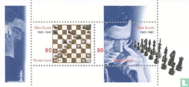 Postfris, Blok Max Euwe 2001 NVPH 1969, Verzenden, Na 1940, Postfris