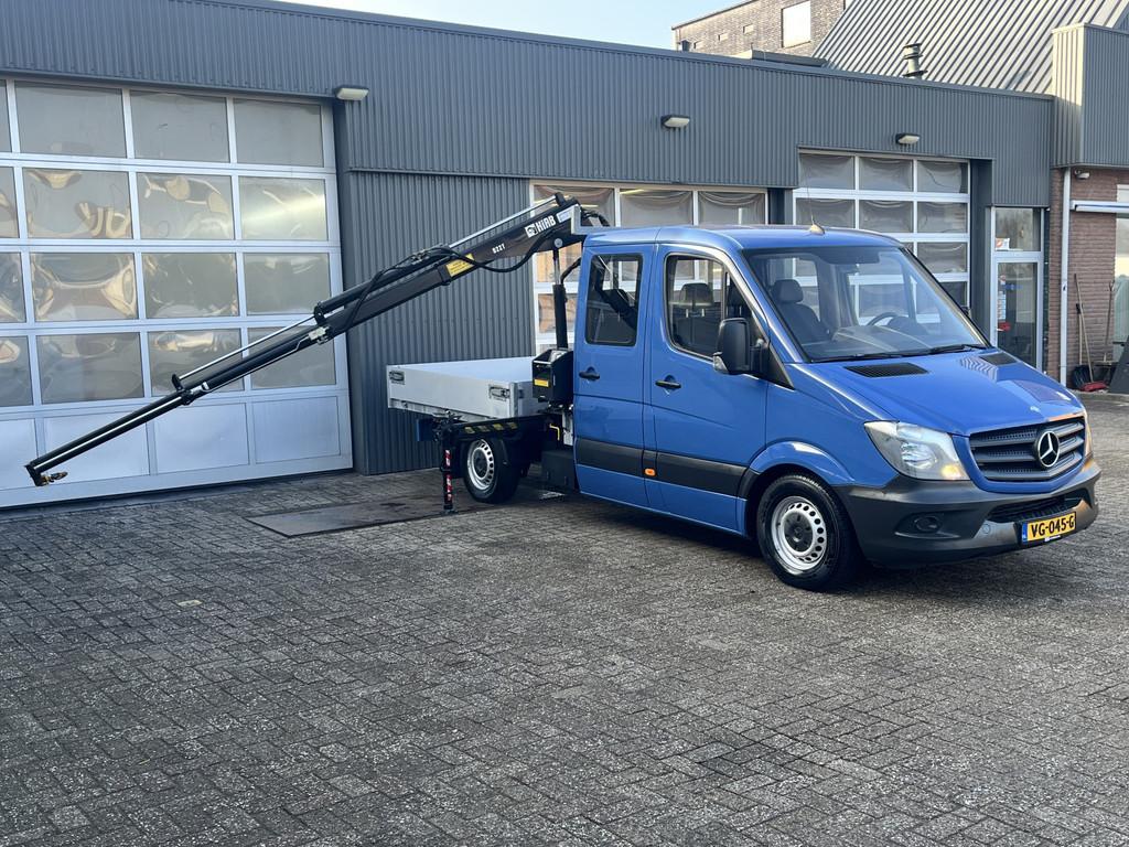 Mercedes-Benz Sprinter 310 2.2 CDI 366 DC Hiab 022T Laadkraa, Euro 5, Gebruikt, Zwart, 4 cilinders