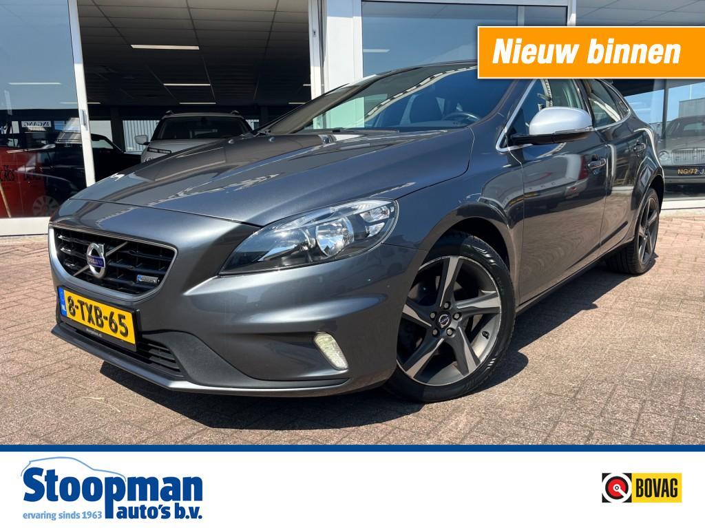 Volvo V40 1.6 R-Design Clima Cruise Navi Blueth., Gebruikt, 4 cilinders, 150 pk, Leder