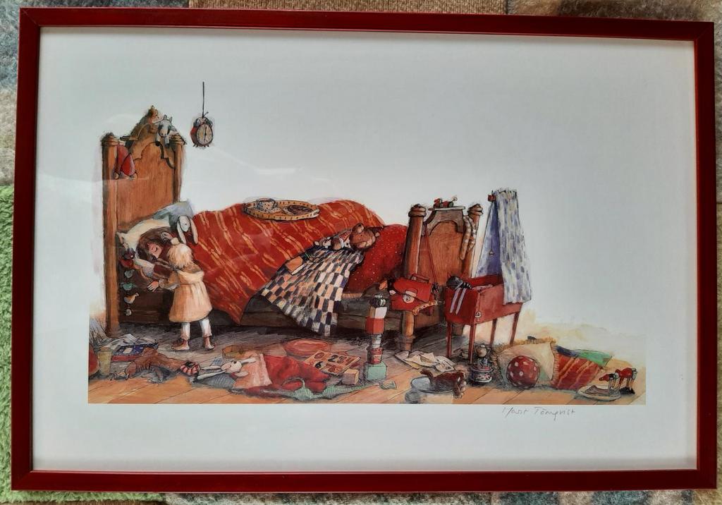 Gesigneerde artprint van een tekening van Marit Törnqvist, Ophalen