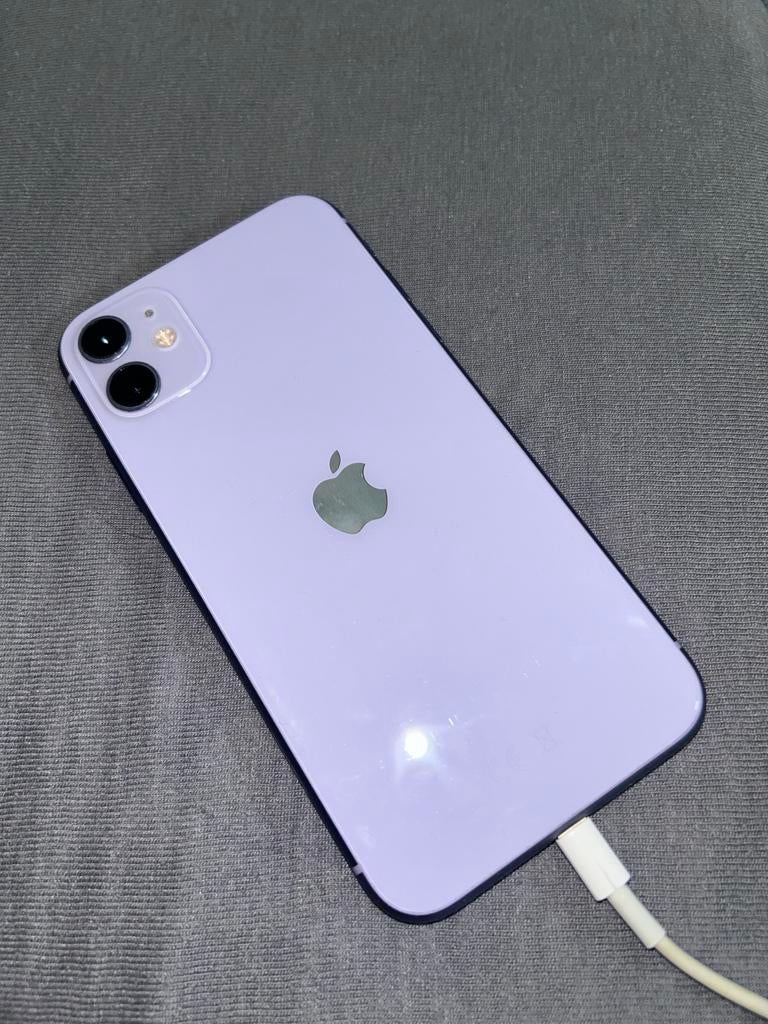iPhone 11 Paars, Telecommunicatie, Mobiele telefoons | Apple iPhone, Paars, Zo goed als nieuw, 64 GB, IPhone 11