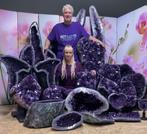 Amethisten geodes, alleen maar AAA kwaliteit (M), Ophalen of Verzenden, Mineraal