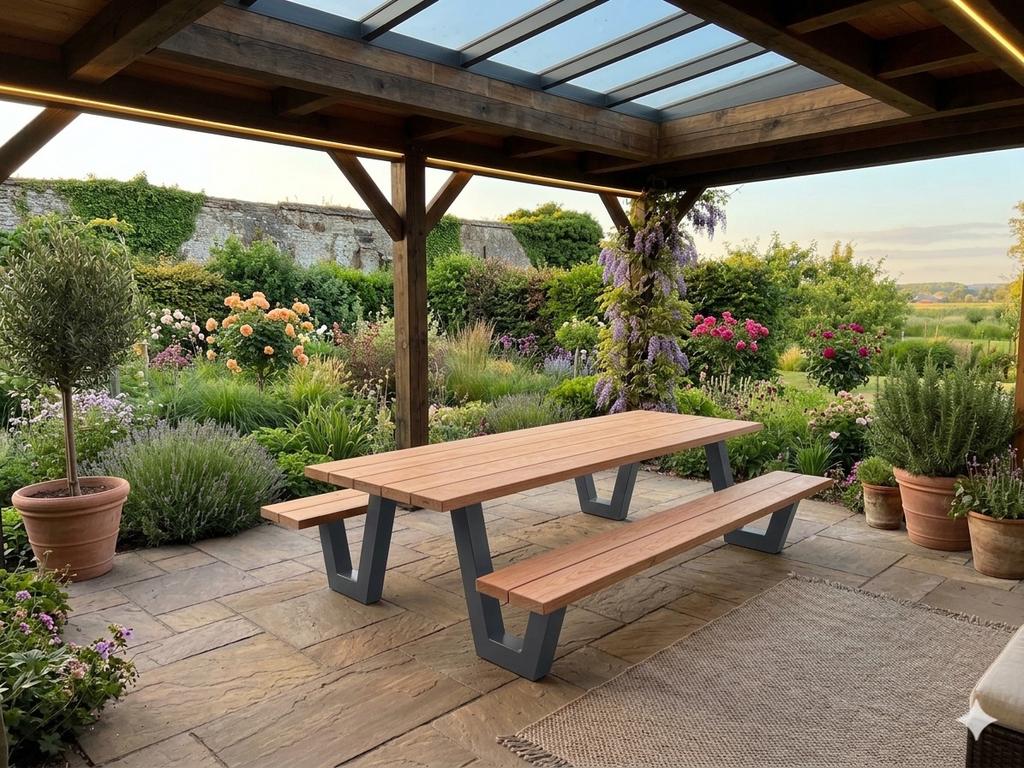 Douglashout tuintafel tafel picknicktafel douglas MAATWERK, Verzenden, Nieuw, Rechthoekig, Hout