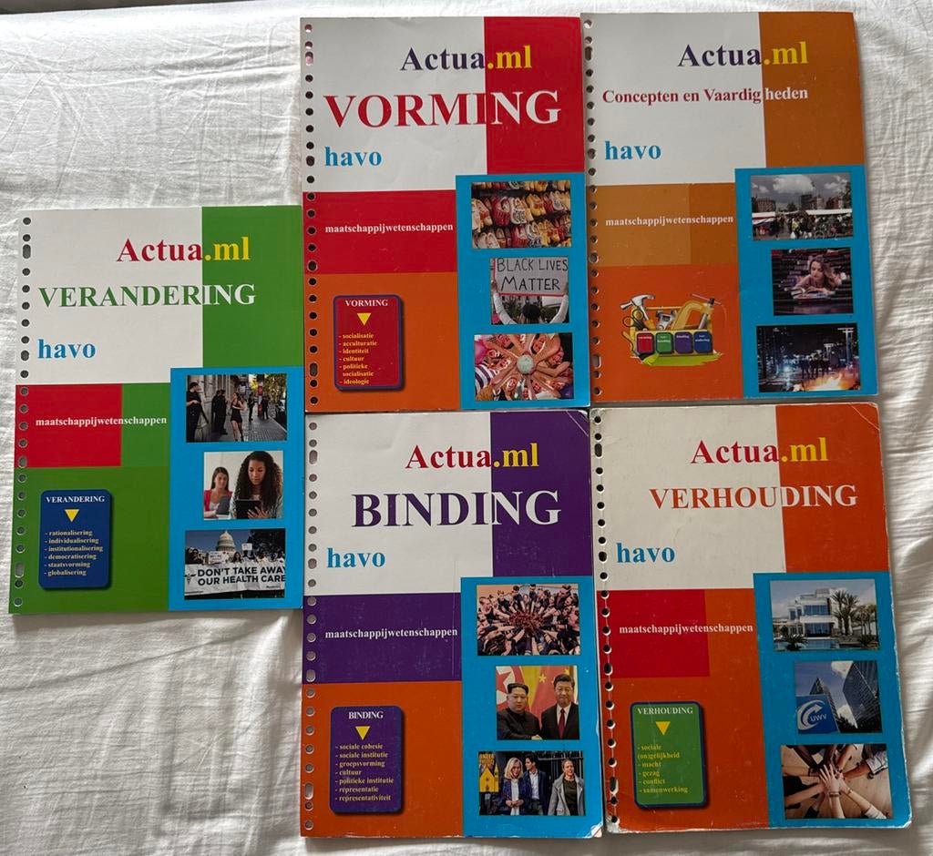 Actua.ml maatschappijwetenschappen havo set, Boeken, Ophalen of Verzenden, Gelezen, HAVO, Maatschappijleer