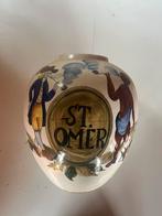 Antieke tabakspot St. Omer, handgeschilderd, Ophalen of Verzenden