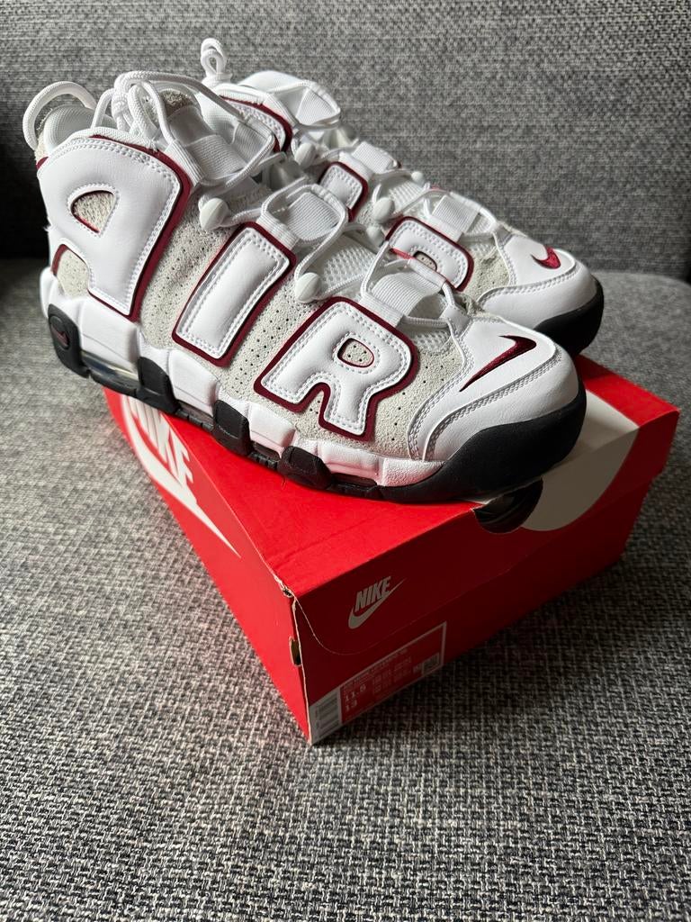 Nike Air More Uptempo ‘96 maat 45.5, Wit, Nieuw, Ophalen of Verzenden, Sneakers of Gympen