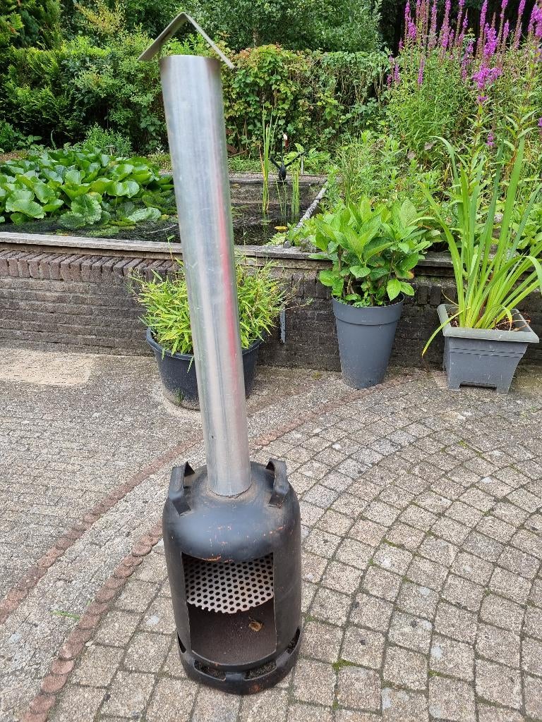 Tuinkachel idee gasfles met aluminium pijp., Ophalen, Nieuw