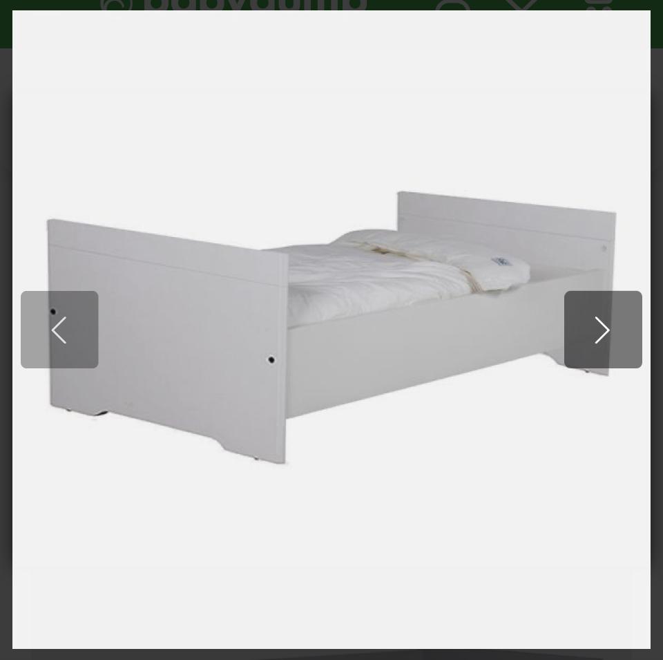 Ledikant 70x140 Jewel met Juniorzijden + Matras, Ophalen, Gebruikt, 70 tot 85 cm, 140 tot 160 cm