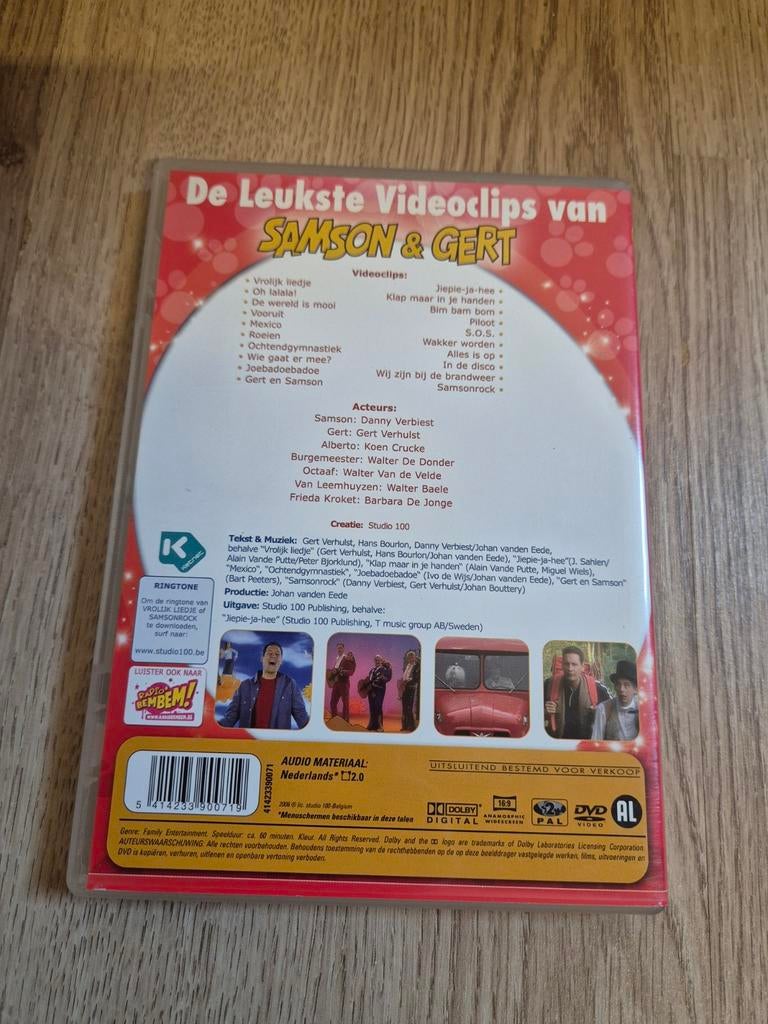 Samson en Gert dvd de leukste videoclips, Ophalen of Verzenden