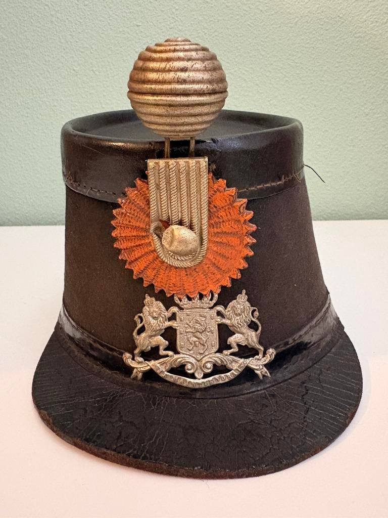 Sjako / shako onderofficier schutterij m1864, Ophalen of Verzenden, Landmacht, Nederland