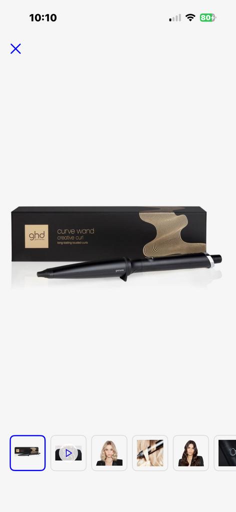 Ghd curve creative curle wand, Ophalen of Verzenden, Zo goed als nieuw