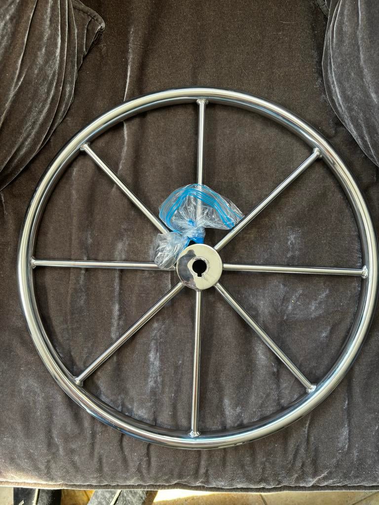 Nieuw RVS Stuurwiel voor Boot - 45 cm Diameter, Watersport en Boten, Bootonderdelen, Ophalen, Nieuw, Overige typen, Zeilboot of Motorboot