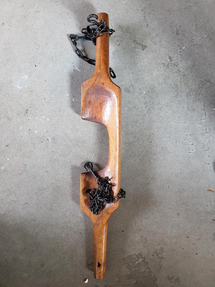 Antieke houten juk met kettingen, Antiek en Kunst, Antiek | Overige Antiek, Ophalen