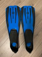 Snorkelvinnen, blauw met zwart, Watersport en Boten, Snorkelen, Ophalen of Verzenden, Zo goed als nieuw, Snorkelvinnen