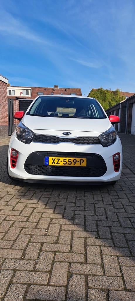 Kia Picanto 1.0 MPi 67pk 5-zits 2017 Wit, Auto's, Voorwielaandrijving, Handgeschakeld, Particulier, 3 cilinders