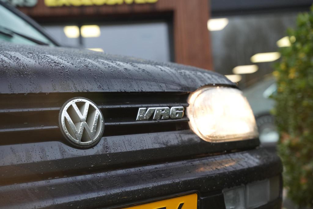 Volkswagen Golf 2.8 VR6 Schuifdak Stoelverw. Leer Airco UNIE, Gebruikt, Blauw, Stoelverwarming, 6 cilinders